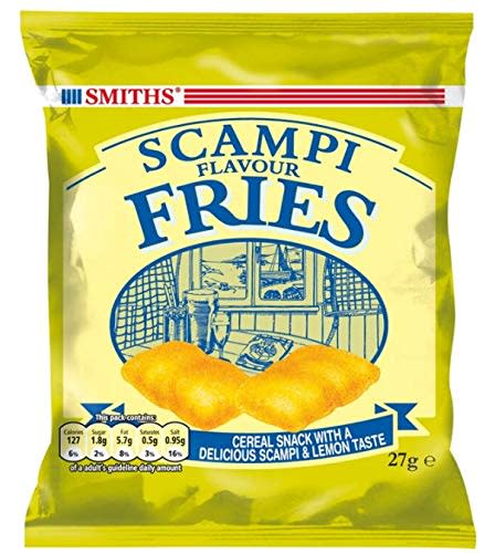 Smiths Scampi Fries - The UK's favourite Fishy Snack - 24 Tasty Bags