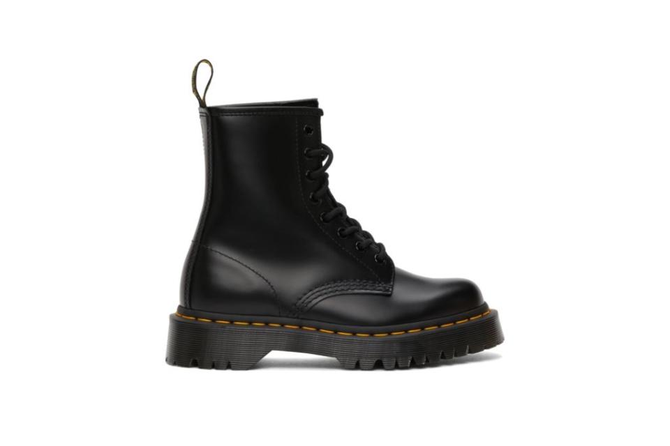 dr martens, bex boots, black combat boots