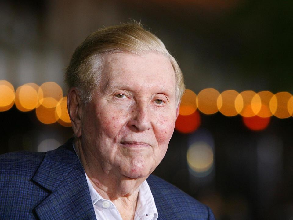 Sumner Redstone at a 2007 film premiere in Los Angeles: Getty