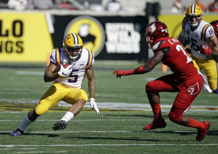 LSU’s Derrius Guice is one of the country’s best running backs. (AP Photo/John Raoux)