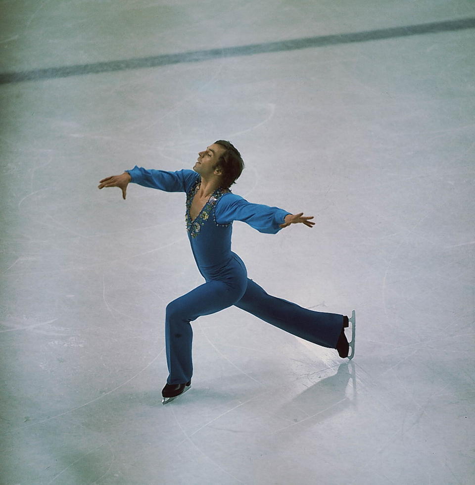The Canadian skater performs at the 1976 Winter Olympics in&nbsp;Innsbruck, Austria.