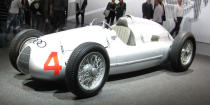 <p>In 1938, <a rel="nofollow noopener" href="http://www.roadandtrack.com/car-culture/classic-cars/news/a9135/audi-buys-their-dream-car-1939-auto-union-type-d-37850/" target="_blank" data-ylk="slk:the Type D;elm:context_link;itc:0;sec:content-canvas" class="link ">the Type D</a> took over for the Type C thanks to a rules change. Dropping down to three liters of displacement meant only had a supercharged V12, even if it still made nearly 500 horsepower. That's not quite as crazy as the Type C's V16, but it's pretty wild.</p>
