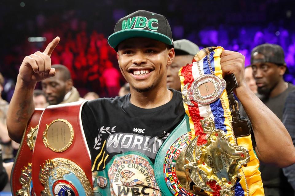 Shakur Stevenson won world titles at featherweight and super-featherweight (Getty Images)