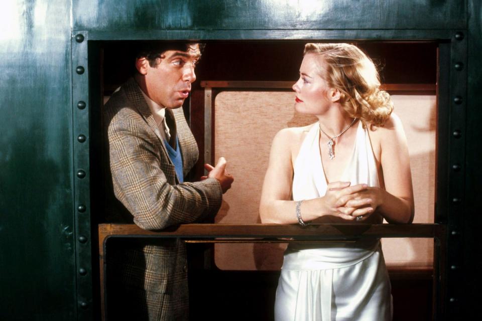 THE LADY VANISHES, from left: Elliott Gould, Cybill Shepherd, 1979, © Group 1 International/courtesy