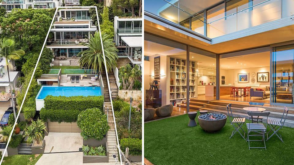 The stunning four-storey Mosman mansion has raised a few eyebrows, but not for the reason you might think. Source: Domain