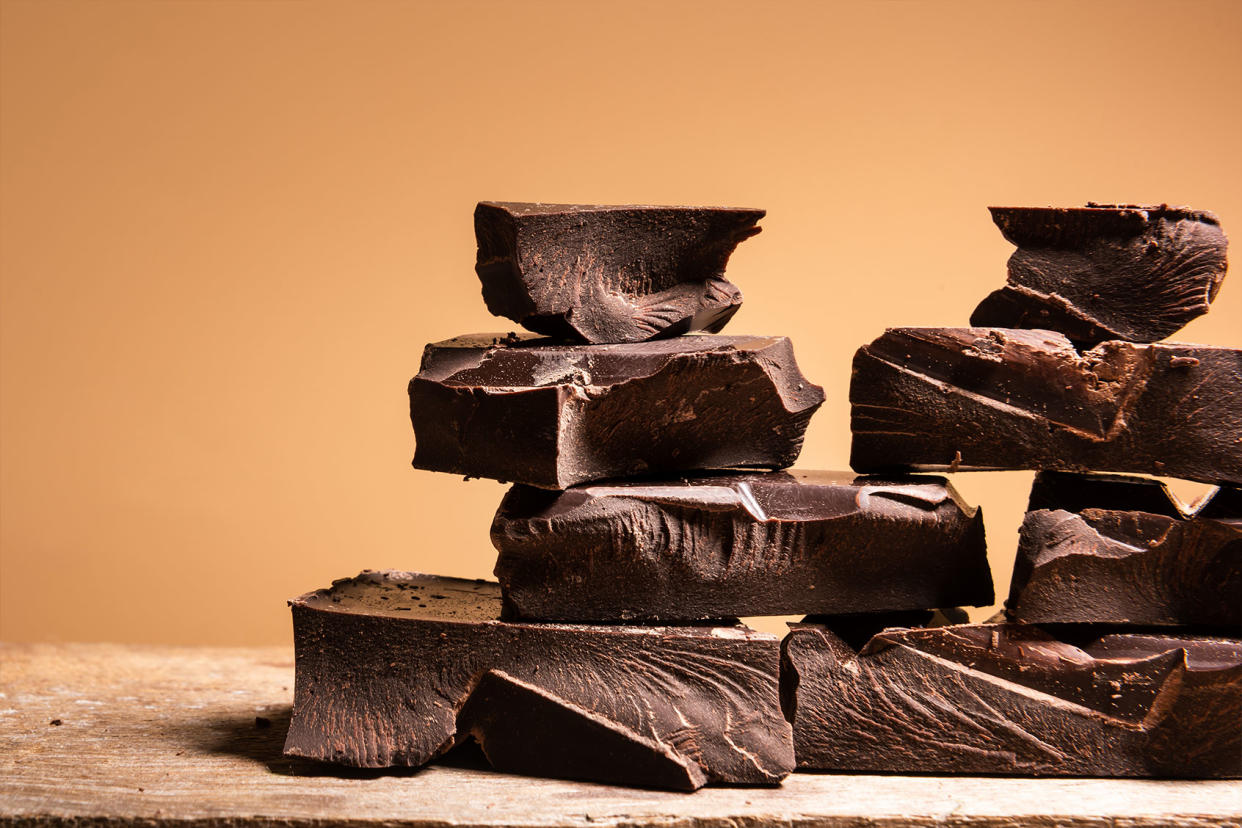 Heap of broken pieces of chocolate Getty Images/HUIZENG HU