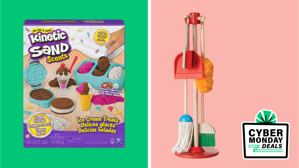 Get Cyber Monday deals on Kinetic Sand and Melissa & Doug.