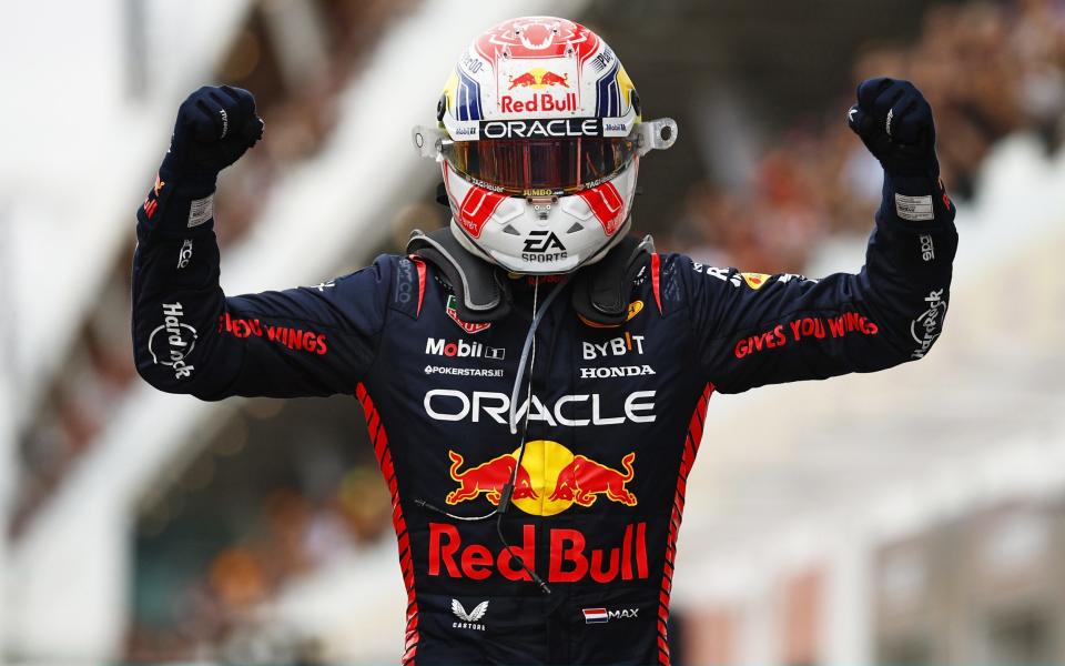 Race winner Max Verstappen of Red Bull Racing celebrates in parc ferme during the F1 Grand Prix of Canada - Max Verstappen cruises to Canadian GP win to match Ayrton Senna