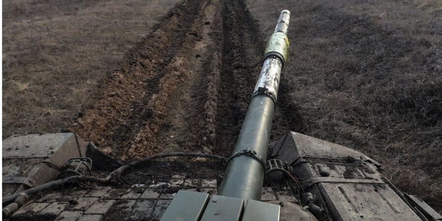 A Ukrainian tank near Bakhmut, Donetsk Oblast, March 7, 2023