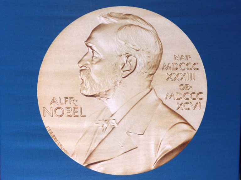 The laureate medal features a portrait of Alfred Nobel