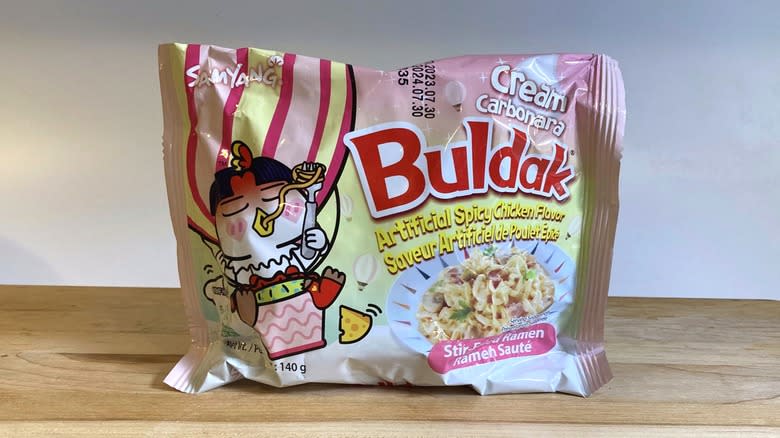 Buldak instant carbonara ramen