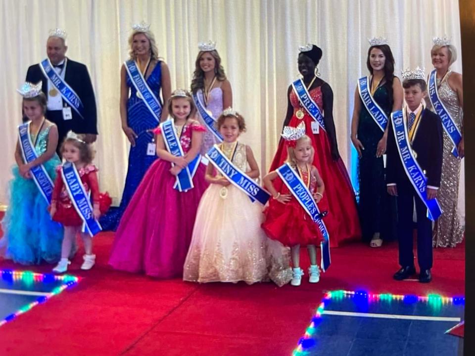 A snapshot of a Facebook post shows that the 2022 Fairest of the Fair Court is larger and more diverse than ever with the addition of Mr. Karns and Mr. Karns Jr. The Fairest of the Fair Pageant was held at Beaver Ridge United Methodist Church Saturday, July 9, 2022.