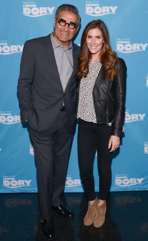 GP Images/WireImage Eugene Levy and Sarah Levy at a screening of "Finding Dory" in 2016.