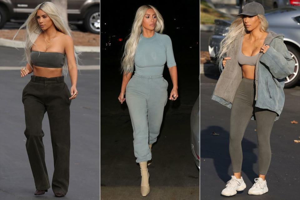 Kim Kardashian Clones Paris Hilton for Yeezy's Season 6 Line