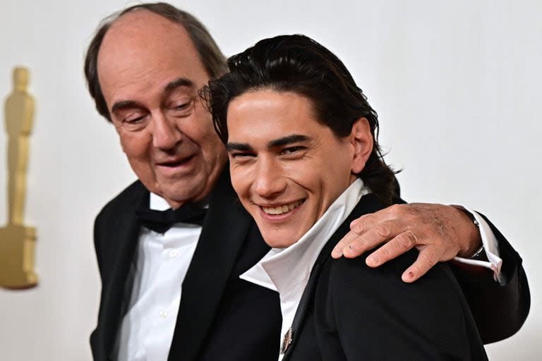 Enzo Vogrincic y Fernando Parrado, en la alfombra roja