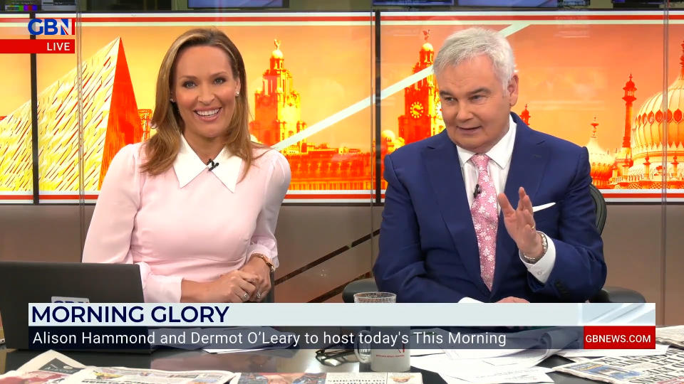 Responding to Phillip Schofield's exit from This Morning, GB News host Eamonn Holmes says the presenter 'was sacked' rather than quit, and said that his co-presenter Holly Willoughby was complicit in his departure from the ITV show.