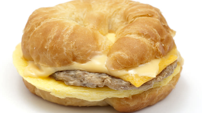 croissant breakfast sandwich