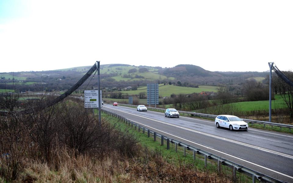 A £190,000 bridge for DORMICE to safely cross a busy road will cost another £63,000 - because it was brought down in a storm.  - Credit: Wales News Service 