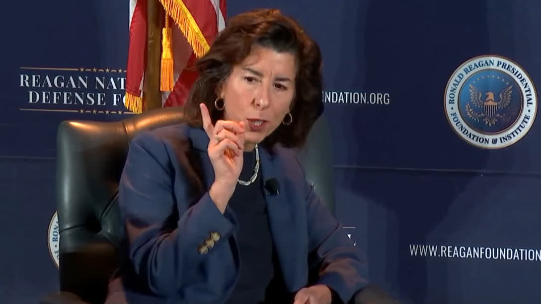  US Commerce Secretary Gina Raimondo. 