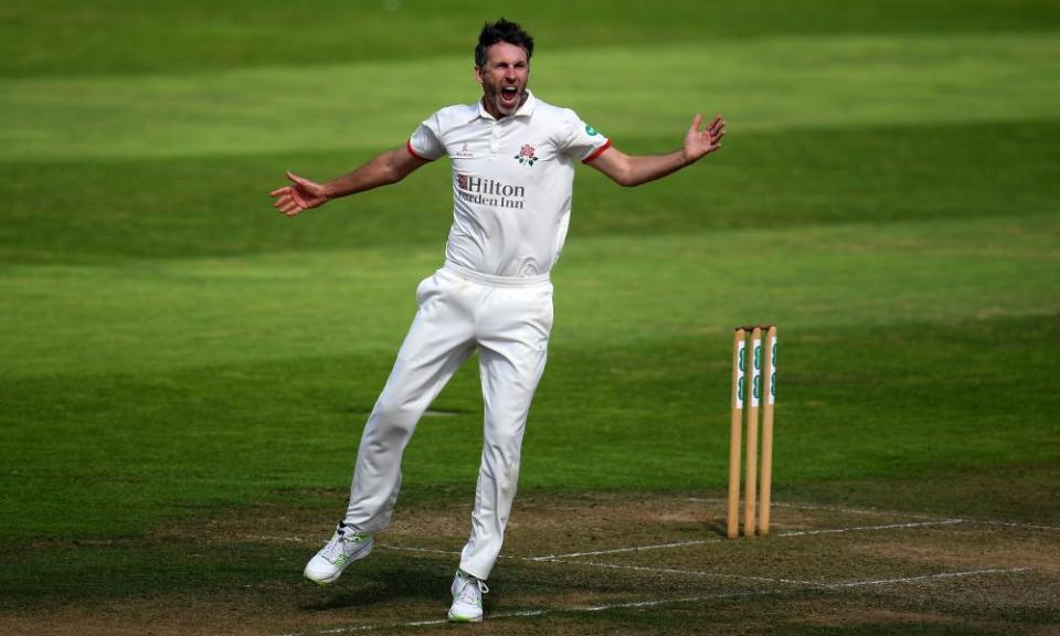 Graham Onions at Taunton in 2018; he ended up having a steel plate put into his back.