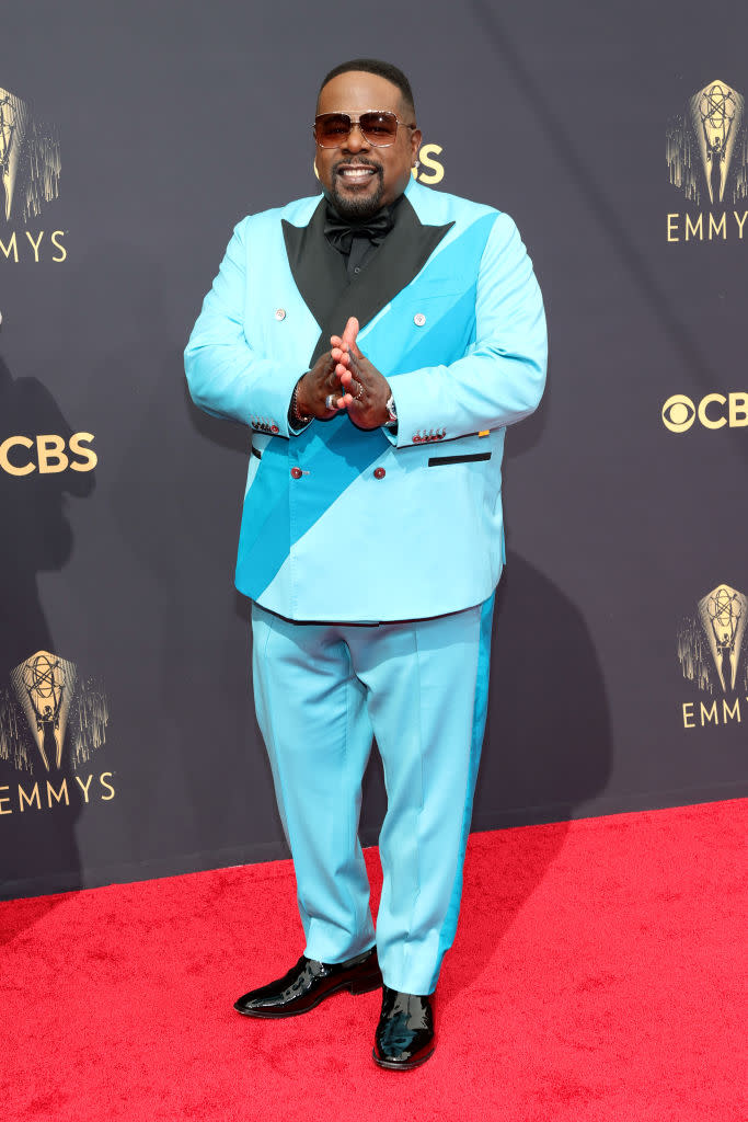 The host, Cedric the Entertainer, attends the 73rd Primetime Emmy Awards on Sept. 19 at L.A. LIVE in Los Angeles. (Photo: Rich Fury/Getty Images)