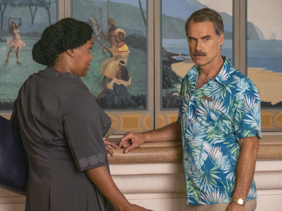 Natasha Rothwell and Murray Bartlett in “The White Lotus” - Credit: Courtesy of HBO