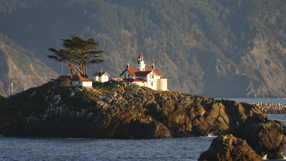 Battery Point Lighthouse is accessible when tides are low