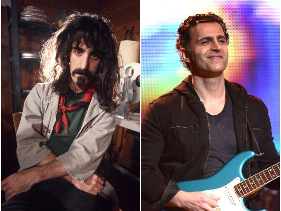 Frank and Dweezil Zappa.