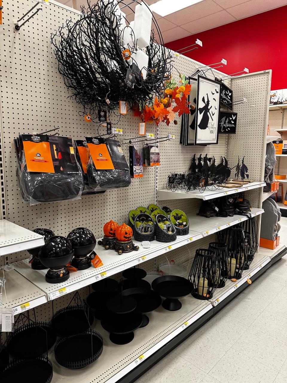 Halloween decorations at Target in October 2023.