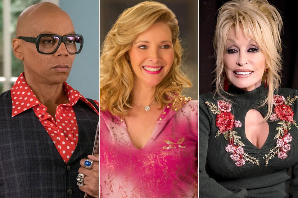 GRACE AND FRANKIE, RuPaul Charles; Lisa Kudrow; Dolly Parton