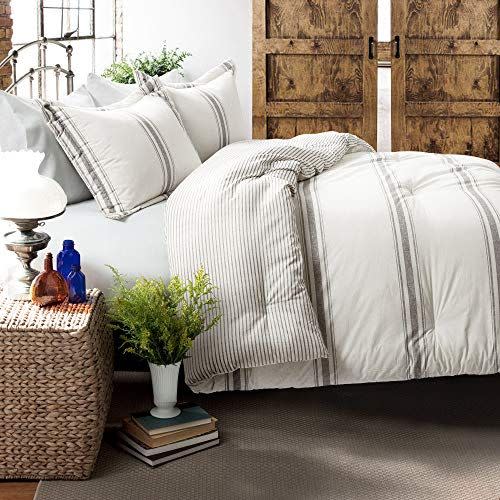 Reversible Striped Bedding Set (3-piece)