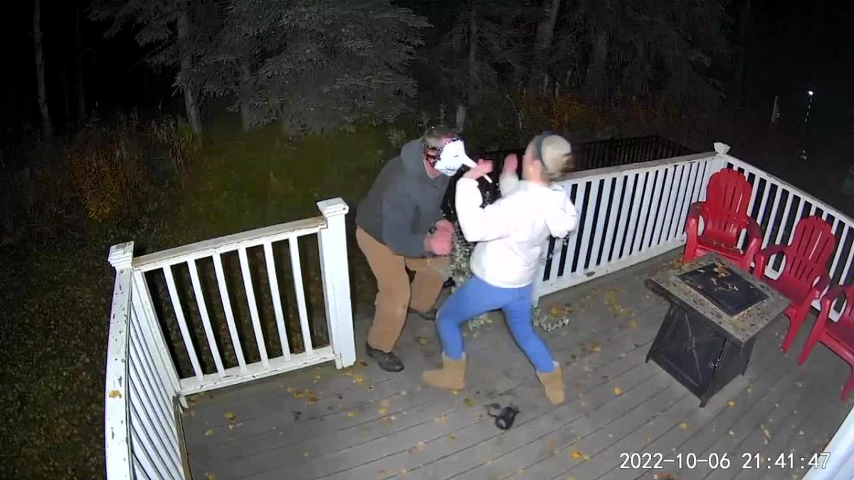 Halloween Prank Goes Wrong Husband Scaring His Wife Gets Kicked In His 