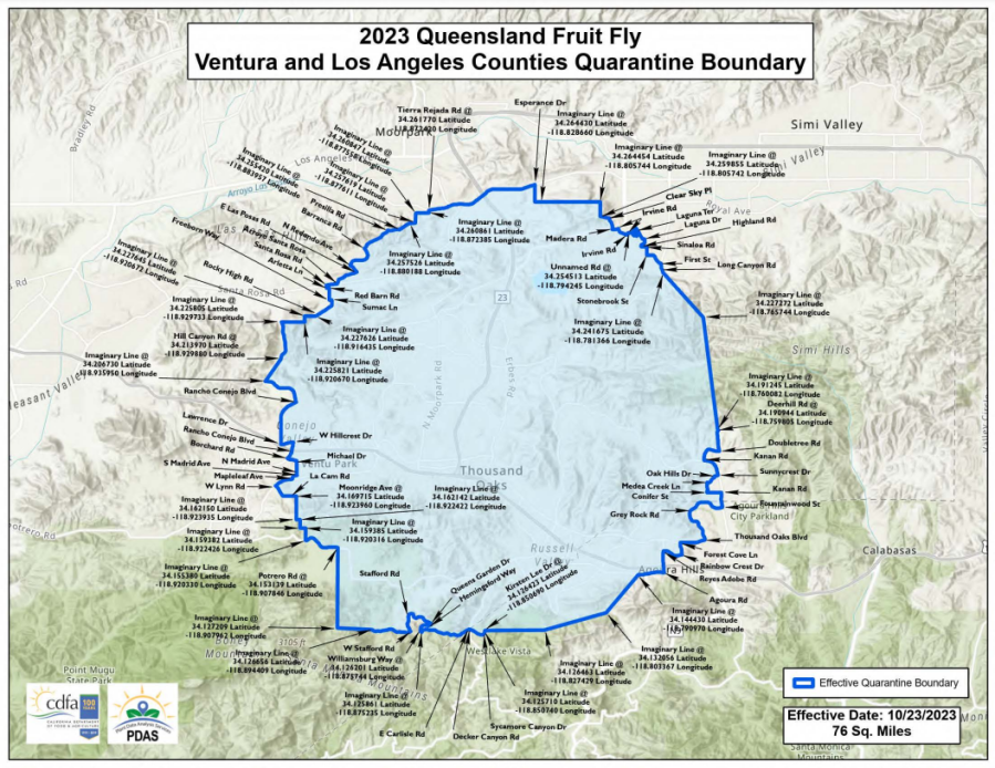 Queensland fruit fly quarantine area