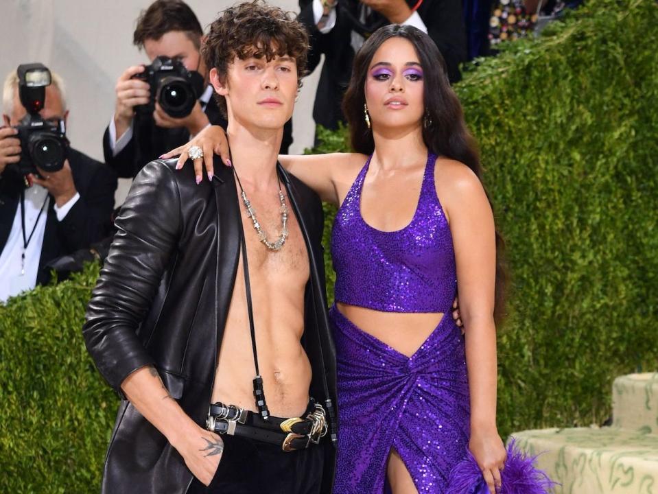 Shawn Mendes and Camila Cabello at the 2021 Met Gala.