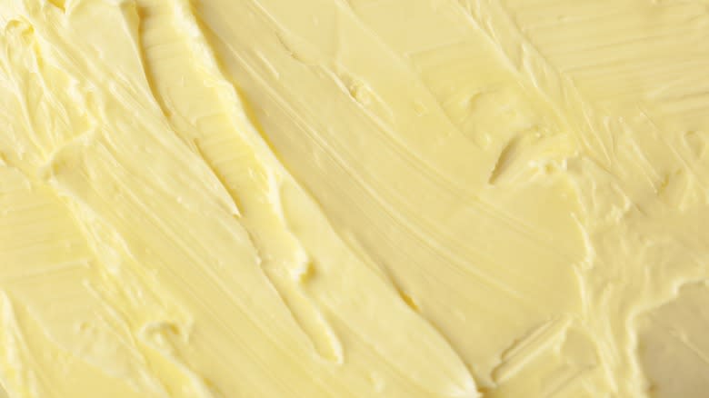 close-up of margarine spread