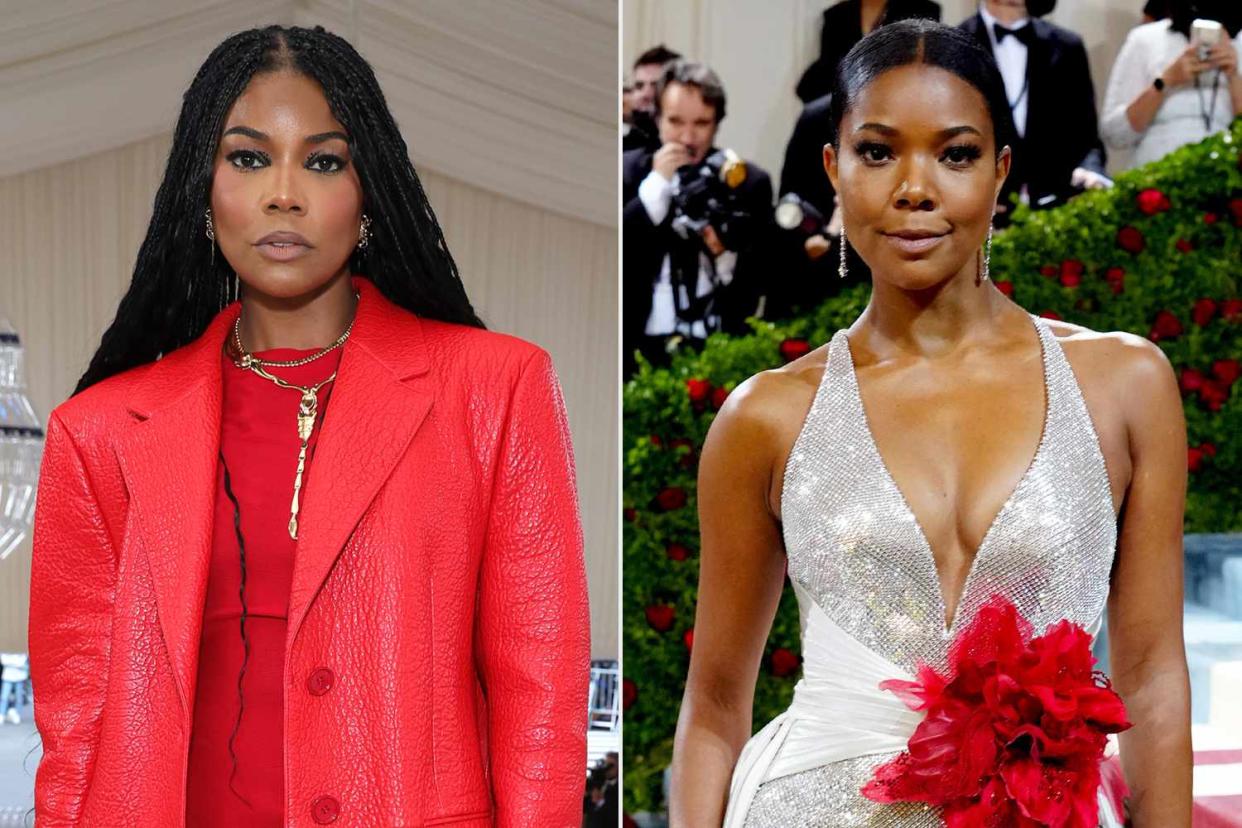 <p>Kevin Mazur/MG23/Getty,  Jeff Kravitz/FilmMagic</p> Gabrielle Union at the Met Gala in 2023 and 2022