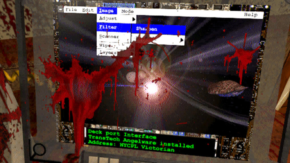 Best FMV games; a blood soaked computer monitor