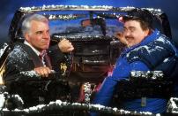 <p>On his trip home to Chicago for Thanksgiving, Neal Page (Steve Martin) is rerouted through rural Kansas due to a surprise snowstorm. When he's forced to seek refuge with Del Griffith (John Candy), the two weather the holiday travel madness together. <a class="link " href="https://www.amazon.com/Planes-Trains-Automobiles-Steve-Martin/dp/B0035LNYAY/?tag=syn-yahoo-20&ascsubtag=%5Bartid%7C10056.g.8078%5Bsrc%7Cyahoo-us" rel="nofollow noopener" target="_blank" data-ylk="slk:Watch Now;elm:context_link;itc:0;sec:content-canvas">Watch Now</a></p>