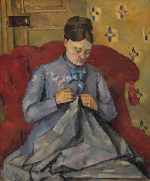 Madame Cezanne Sewing, 1877  - Credit: © Erik Cornelius / National Museum, Stockholm