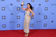 <p>Ihre Serie "Black-ish" unterlag zwar in der Komödien-Kategorie "Atlanta". Hauptdarstellerin Tracee Ellis Ross, Tochter von Sängerin Diana Ross, durfte sich aber über ihren ersten Golden Globe freuen. (Bild: Getty Images) </p>