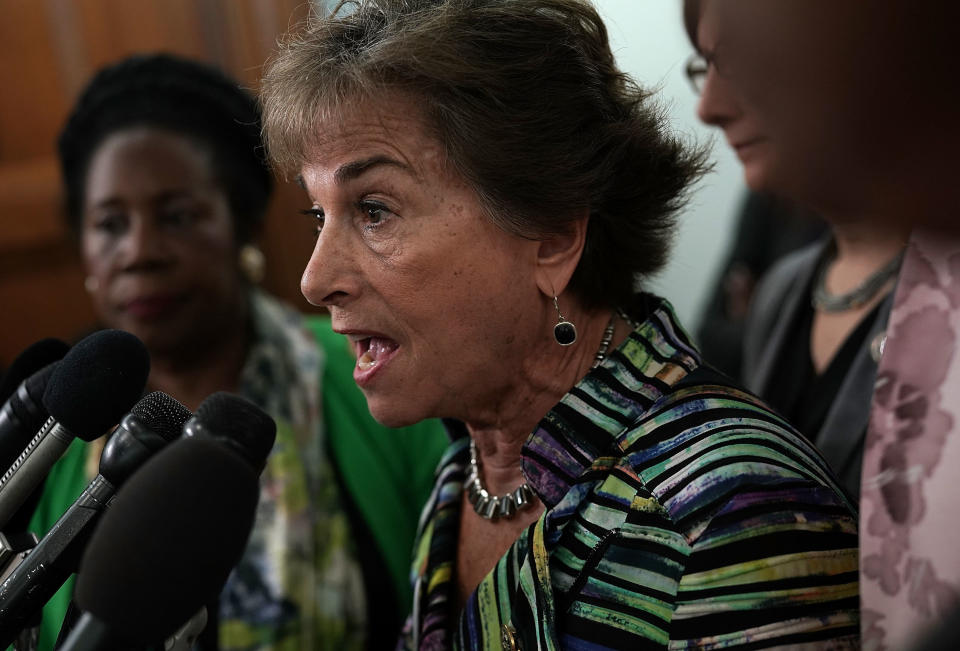 Rep. Jan Schakowsky is a longtime advocate for expanding government-run insurance programs. (Alex Wong via Getty Images)