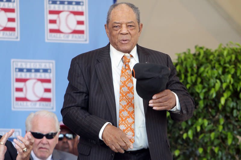 National Baseball Hall of Fame member Willie Mays hit the sixth-most home runs in MLB history. File Photo by Bill Greenblatt/UPI