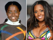 <b>Keshia Knight Pulliam (Rudy Huxtable)</b><br><br> Rudy was the show's resident cutie-patootie, first introduced to viewers as a precocious 5-year-old who often called the shots in the Huxtable house. (Who can forget the abrupt end to pet goldfish Lamont's elaborate funeral because Rudy wanted to watch television "now"?) Pulliam still holds the honor of being the youngest star to garner an Emmy nomination. As an all-grown-up "Cosby" kid, Pulliam went on to star in "<a href="http://tv.yahoo.com/shows/tyler-perrys-house-of-payne/" data-ylk="slk:Tyler Perry's House of Payne;elm:context_link;itc:0;sec:content-canvas" class="link ">Tyler Perry's House of Payne</a>" (she played sexy con artist Miranda Lucas Payne). In 2013, the reality TV bug bit, and she competed on the ABC diving show "<a href="http://tv.yahoo.com/shows/celebrity-splash/" data-ylk="slk:Splash;elm:context_link;itc:0;sec:content-canvas" class="link ">Splash</a>." She was the <a href="http://abcnews.go.com/GMA/video/splash-premiere-cosby-star-keshia-knight-pulliam-high-18771789" rel="nofollow noopener" target="_blank" data-ylk="slk:first star eliminated;elm:context_link;itc:0;sec:content-canvas" class="link ">first star eliminated</a> from the show.