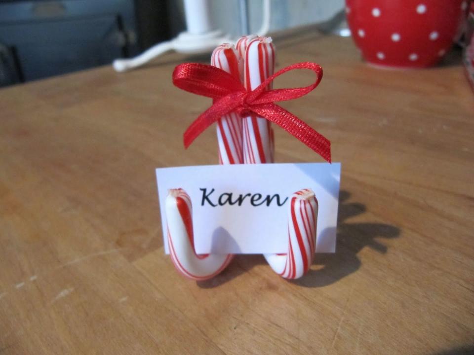 Candy Cane Placecard