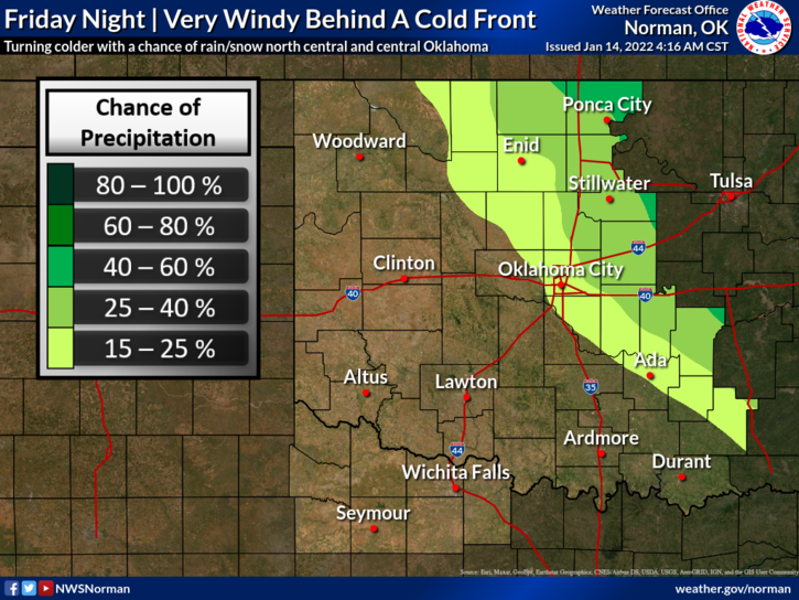 Windy and colder start to weekend