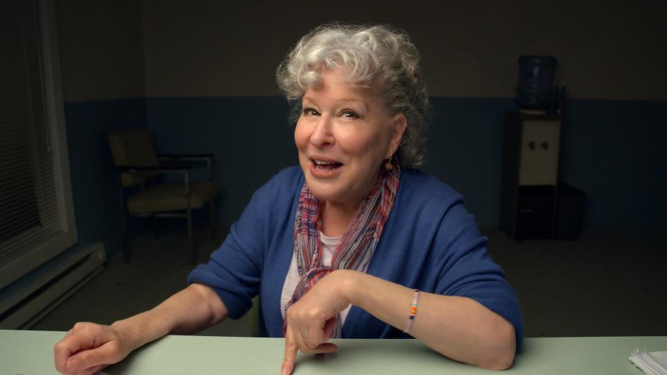 Bette Midler in HBO's "Coastal Elites," a comedy from HBO that was filmed entirely in quarantine.