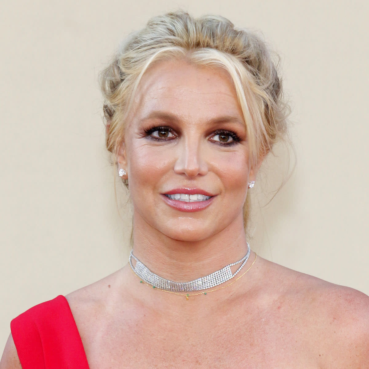 Britney Spears red dress Once Upon a Time in Hollywood premiere