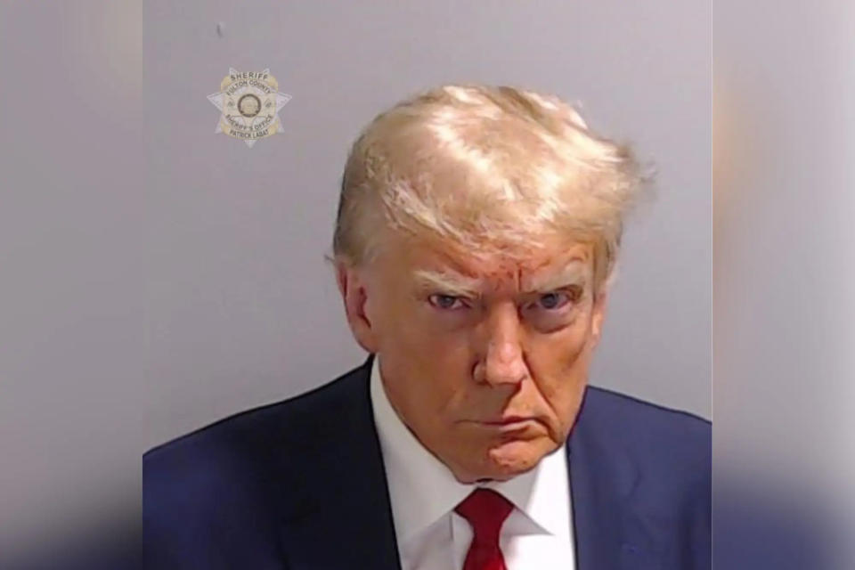 Ein Fahndungsfoto von Donald Trump, aufgenommen im Büro des Sheriffs von Fulton County am 24. August 2023.  - Copyright: Büro des Sheriffs von Fulton County