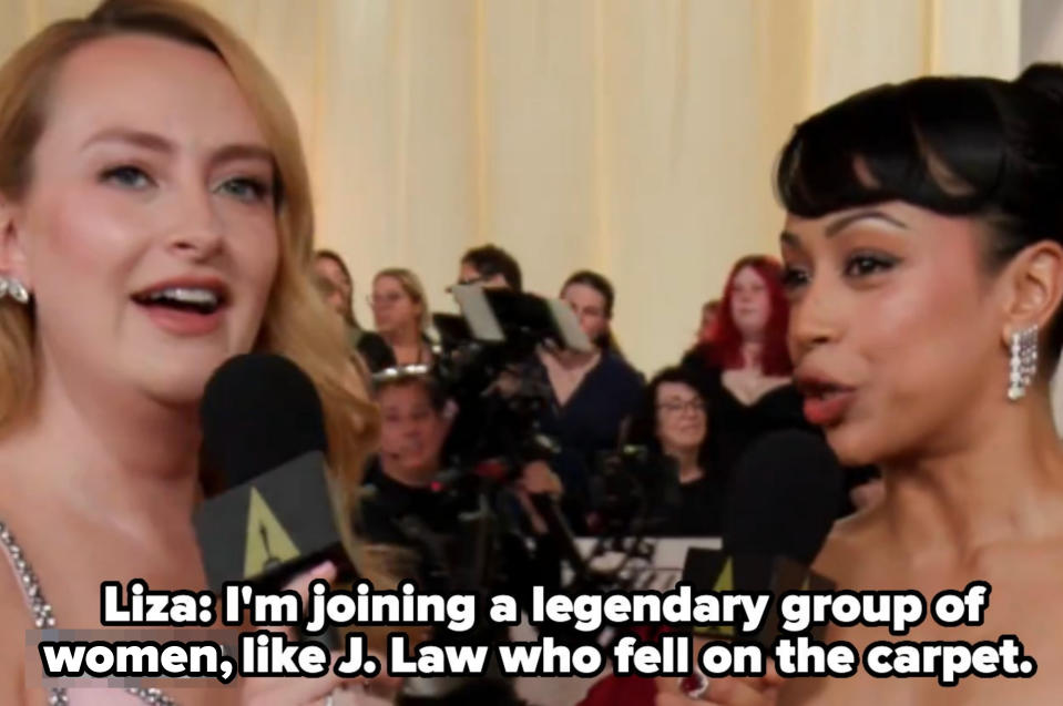 Liza says she's joining a legendary group of women like j law