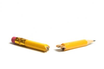 Here's what happens to pencils that cheat. (Think Stock Photos)